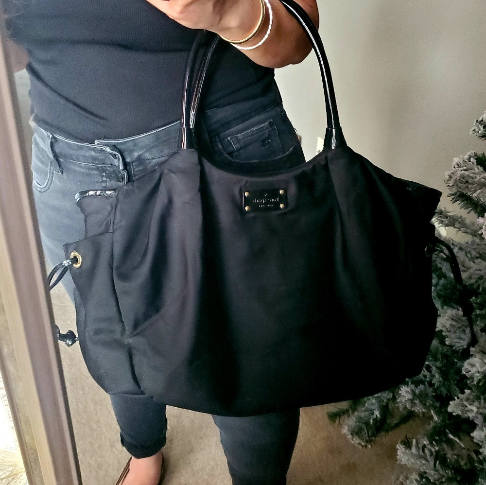Kate spade black Stevie diaper bag